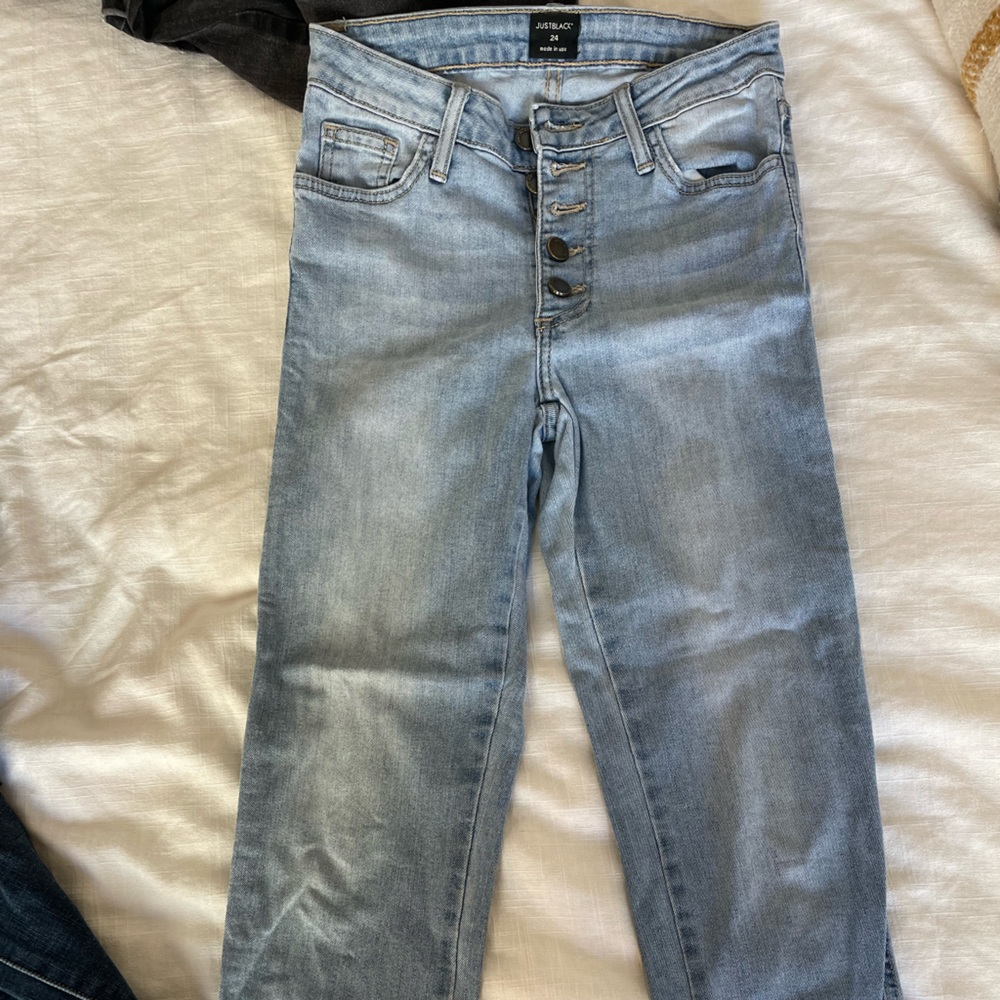 Just Black Jeans. Light Blue. Size 24.